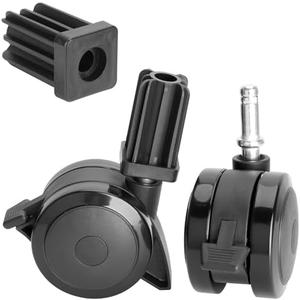 70360 Locking Caster with Insert for Weber Spirit Grill Parts 2009-2012, for Summit Grills Part 2007-2011, for Genesis Grill Parts 2007-2011, 2 Pack for Weber Grill Replacement Wheels