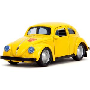 Jada Transformers 1:32 G1 Bumblebee Volkswagen Beetle Die-Cast Car, Toys for Kids and Adults