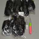 French Curly Braiding Hair 24 Inch 8 Packs Black - Pre Stretched Bouncy Braiding Hair- Loose Wavy Synthetic Hair Extensions for Black Women (24 inch 8 packs, 1B)