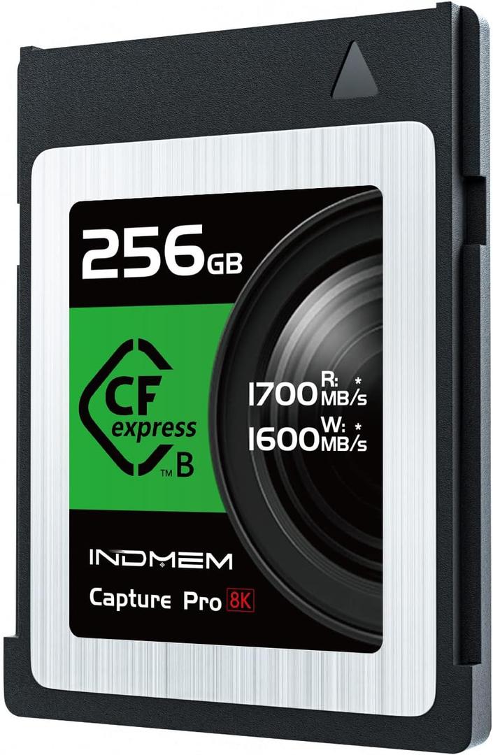 256GB CFexpress Type B Memory Card, Raw 4K/8K Video Recording,up to 1700MB/s Read, 1600MB/s Write, Compatible with Nikon Z6/Z7/D6,Canon EOS-1DXMark III/EOS-R5,Panasonic S1/S1R,DJI Ronin 4D