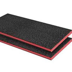2PCS 23.5" x 15.7" x 1" Tool Box Foam Easy Cut Tool Foam Organizer High Density Polyethylene Shadow Foam Toolbox Foam Inserts for Toolbox Wardrobe Cabinets Crafts