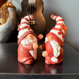 2PCS Coffee Gnomes Figurines Statue Ornament Resin Coffee Bar Accessories Gnomes Swedish Tomte Elf Dwarf Decorations for Bar,Home,Office & Wall Shelf,Housewarming Gifts for Women,Mom