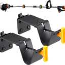 Tandefio 2 Pack Enclosed Trailer Weedeater Rack Steel Trimmer Mount Stores Weed Hedge Trimmers Organize Landscaping Tool Holder on E-Track in Trailer or Garage Equipment Accessories