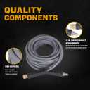 Mi-T-M Hose 3/8" x 50ft 4000 PSI R1 Non-Marking Flexible Universal