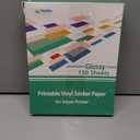 Gwybkq Glossy Printable Vinyl Sticker Paper for Inkjet Printer 150 Sheets 8.5"x11" Adhesive White Labels Decal Papers