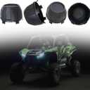 Tire Wheel Hub Caps for Kawasaki Black Dust Center Hub Cap Covers 4PCS fit for Kawasaki Teryx KRX 1000 2020 2021 2022 2023 2024 Replace 11065-1341