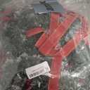 Moucuny 12 Pcs Christmas Small Cabinet Wreaths for Kitchen with Ribbon 8 Inches Mini Christmas Farmhouse Artificial Pine Cone Hanging Wreath for Front Door Window (Red)