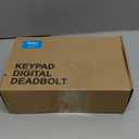 Veise Fingerprint Door Lock with 2 Lever Handles - Keyless Entry Door Lock, Electronic Keypad Deadbolt, Digital Smart Code & Front Handle Sets, Auto-Locking, Easy Installation, Satin Nickel