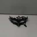 Hoshin Masquerade Mask for Couple, Mardi Gras Deecorations Venetian Masks for Womens (Black)