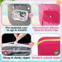 Biubee 2 Sizes Silicone Pouches fits Bogg Bag Accessories - Large Insert Bag with Charms for Keeping Phone Makeup Cash Keys from Sand Water (Pink)