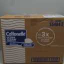 Cottonelle Ultra Clean Toilet Paper with Active CleaningRipples Texture, 1-Ply Strong Bath Tissue, 32 Family Mega Rolls = 176 Regular (8 Packs of 4), White