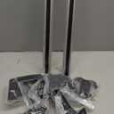 Universal Car Top Roof Rack Cross Bar 43.3" Luggage Carrier Aluminum Black Silver 120KG Includes 3 Sets of Brackets