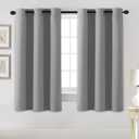 H.VERSAILTEX Blackout Curtains for Bedroom Thermal Insulated Room Darkening Living Room Curtains 63 Inch Long Grommet Privacy Protection Window Curtain Panels/Drapes for Nursery, 2 Panels, Dove Grey