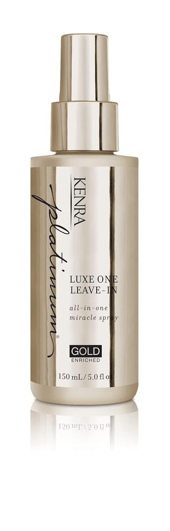 Kenra Platinum Luxe One Leave-In | All-In One Miracle Spray | Enriched with Precious Gold | Opulent Slip & Shine | Thermal/Heat Protection | Medium To Coarse Hair