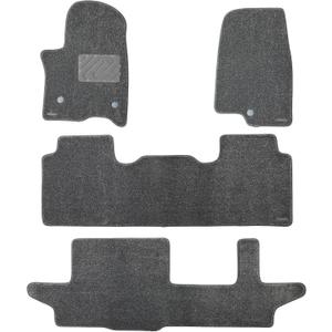 WENNEBIRD Superior Carpet Floor Mats for 2021-2026 GMC Yukon XL 8 Seats (Not for 7 Seats), 0.6-Inch Ultra-Thick, Noise-Reducing, All-Weather Waterproof Anti-Slip – 4-Pc Set (Gray)