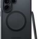 TORRAS Shockproof Magnetic for Samsung Galaxy S26 Ultra Case, [Military Grade Protection] [Fit for MagSafe] Translucent Classic Grippy DIY Button for Samsung S26 Ultra Case Slim, Black