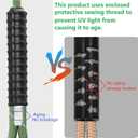 Tree Swing Ropes Heavy Duty, Adjustable Extendable Hammock Hanging Straps for Outdoor Swings Hammock Playground Set Accessories, 3.3Ft(40") of 2Pack, Green