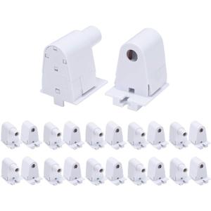 10 Pairs Tombstone Base Holder Socket Connector with T8 Single Pin FA8 8ft LED Bulb Light Replacement Fluorescent Plunger