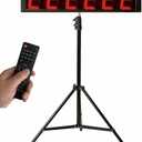 Cynobato Tripod 5.6'' Race Clock, Race Timer, Digital Countdown Clock, with Gym Interval Workout Timers, Stopwatch, for Outdoor Race Events (Red)