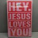 LWYANYT999 3Pcs Pink Christian Canvas Wall Art Light Pink Y2K College Dorm Room Painting Girls Dorm Room Jesus Aesthetic Wall Decor Preppy Teen Girls Apartment Bedroom Pictures Prints(16x24 inches)