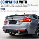 Rear Bumper Diffuser Compatible with 14-20 BMW 4 Series F32 F33 F36 MSport