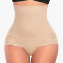 Tummy Control Shapewear Panties for Women High Waisted Shaping Underwear Lace Body Shaper Girdle, Size -2XL