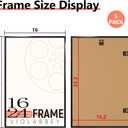 VIOLABBEY 16x24 Poster Frame Set of 5, 16x24 Frame Black for Wall Mounting Vertically or Horizontally, Gallery Wall Picture Frame