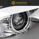 Dasbecan HID/Xenon w/AFS Type Headlight Compatible With 2011-2013 BMW 5 Series 528i 535i 550i M5 Right Passenger Side Housing Chrome Clear Headlight Assembly Replaces# 63117271908