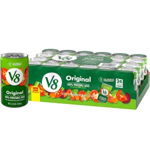 V8 Original 100% Vegetable Juice, 5.5 fl oz Can (1 Pcs), Sep/18/2025
