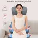 Shiatsu Neck Back Massager with Heat, Massage Chair Full Body with Compression, Chair Massage Pad with Vibration, Seat Massager for Home, Office Chair Use