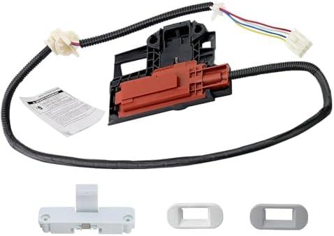 W10404050 Washer Lid Lock Latch Switch W10238287 Assembly with W10240513 Strike Compatible with Whirl.pool, May.tag, Ken.more Washer Replaces 1938607, W10744659, AP5263307