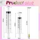 Geiserailie 6 Packs Perfume Refill Tools Kit with Soft Plastic Tube Small Perfume Decanter Kit Extractor for Ink, Pen, Printer Filling, Refillable Liquid Dispensing and Measuring (Clear, 10ml, 20ml)