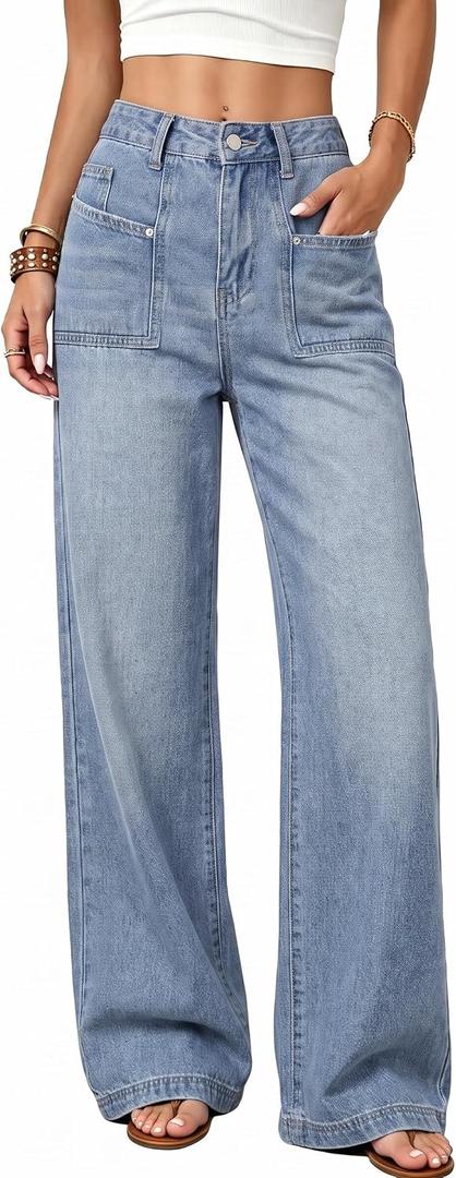 EMMIOL Baggy Jeans Women High Waisted Wide Leg Jeans