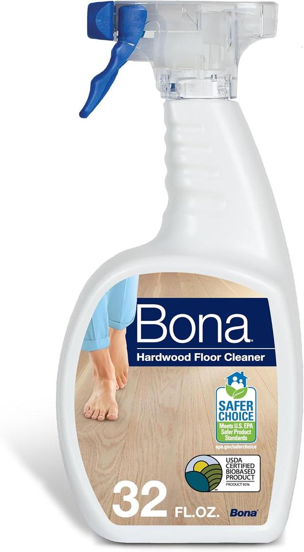 Bona Hardwood Floor Cleaner Spray - 32 fl oz - Residue-Free Floor Cleaning Solution for Wood Floors