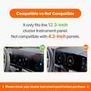 FICS Car Phone Holder for Hyundai Sonata 2024, 2025, 2026 with 12.3 Cluster  Custom-Fit Mount for Seamless Display Integration, Interior Accessories for Navigation Use, Stable Driving View