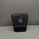 Ybmhome Steel Mesh Rectangular Open Top Waste Basket Bin Trash Can for Office Home 8x12x12 Inches 1103s (1, Black)