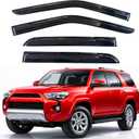 KPY Rain Guards Fit for 2010-2024 Toyota 4Runner, Out-Channel Window Visors Vent Wind Deflectors 4PC, Car Accessories for 10-24 4Runner