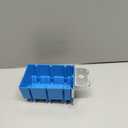 3 Gang Electrical Box Adjustable,Blue Electrical Boxes Plastic,49 Cubic Inch 3 Gang Electrical Box for Flexibly Adjusted,ETL Listed(1 Pack)