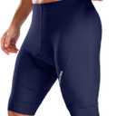 Bikewa Men's Cycling Shorts with Silicone Leg Grippers Padded Bike Bicycle Biking Shorts for Men No Pockets (X-Large, Navy)