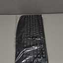 EDJO Wireless Keyboard, 2.4G Ergonomic Full Size Wireless Computer Keyboard with Wrist Rest for Windows, Mac OS Desktop/Laptop/PCBlack