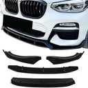 Front Lip for BMW X3 G01 (2018-2021) X4 G02 (2019-2021) M-Sport Model | ABS Gloss Black Bumper Air Splitter