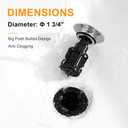 TIORIY Vessel Sink Drain Without Overflow, Bathroom Pop up Sink Drain Fit for 1 3/4 Inch Vessel Sink, Built-in Anti Clogging Sink Stopper, Chrome
