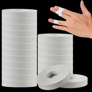 Nuanchu 24 Rolls Athletic Finger Tape, 0.5 Inch x 45 ft Sports Tape for Rock Climbing, Volleyball, Basketball & Jiu Jitsu, Flexible Finger Support for Training and Spring Sports, White