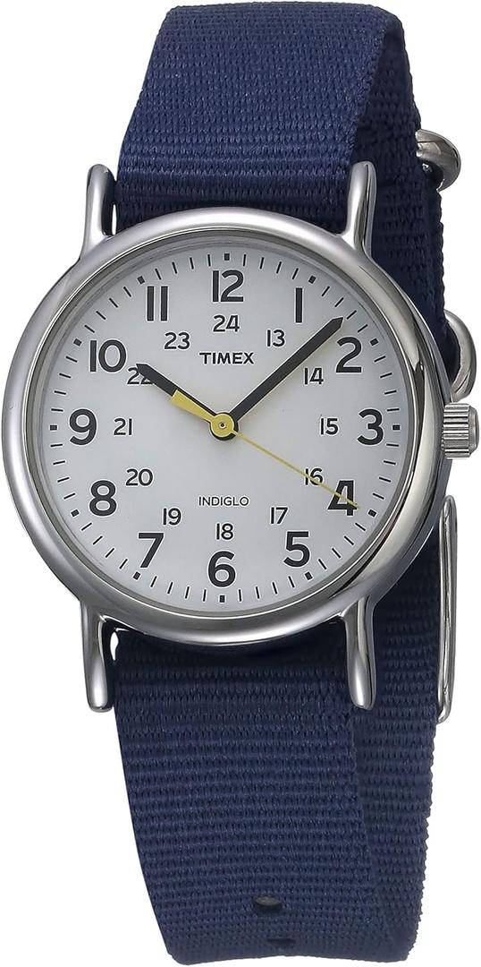 Timex Women's Weekender 31mm Watch (Blue/White/Silver-Tone)