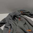 Men's Zip Up Fleece Hoodie Lightweight Sweatshirt Long Sleeve Sports Hooded Jacket with Zipper Pockets Dark Grey, XL
