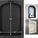 Uni-Green Recessed Shower Niche Arch Top Single Shelf 17X25 Ready to Tile Fin Niche