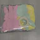 Funrous 80 Pcs Easter Paper Cutouts Pastel Bunny Egg Chick Carrot Cutouts Easter Bulletin Board Decoration with Double-Sided Tape for Spring Holiday Classroom Home DIY Crafts Party Supplies(Mixed)