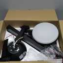 ZMISHIBO 52 Inch Ceiling Fan with Light, App&Remote Control, Flush Mount Low Profile, Dimmable 20W LED Light, Quiet Reversible Motor for Bedroom, Living Room, Apartment, Black