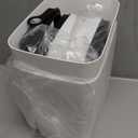 2 Pack 2.7 Gal Bathroom Trash Can with Lid, Automatic Trash Can Small Smart Garbage Can Touchless, Slim Motion Sensor Waterproof Plastic Trash Bins for Bedroom Office Kitchen Toilet (White)