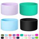 4-Pack Silicone Boot for Stanley 30 40 OZ Cup, Boots for Stanley cups Accessories 40 30 OZ,Non-Slip Rubber Bottom Protector cover,Noise Reduction Sleeve for Quencher H2.0 / IceFlow 20oz 30oz